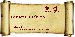 Magyari Flóra névjegykártya